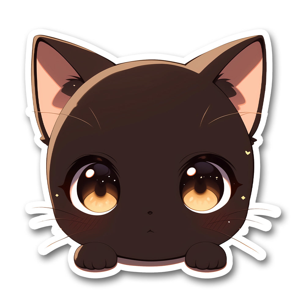 Cute Black Cat Sticker