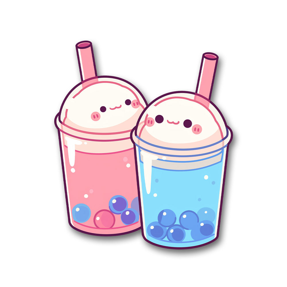 Cute Boba Tea Duo Sticker