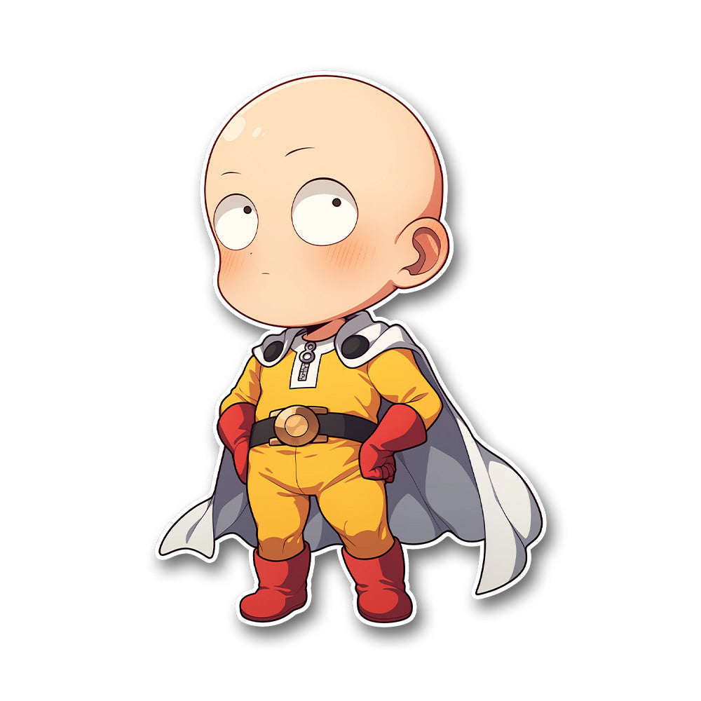 Cute One Punch Man Ssaitama Sticker