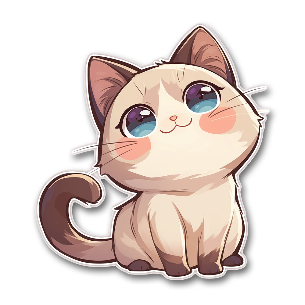 Cute Ragdoll Cat Kawaii Sticker