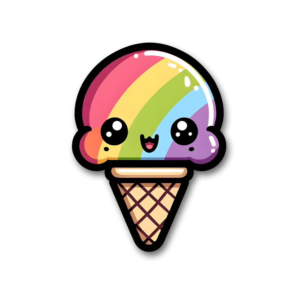 Cute Rainbow Ice Pop Sticker