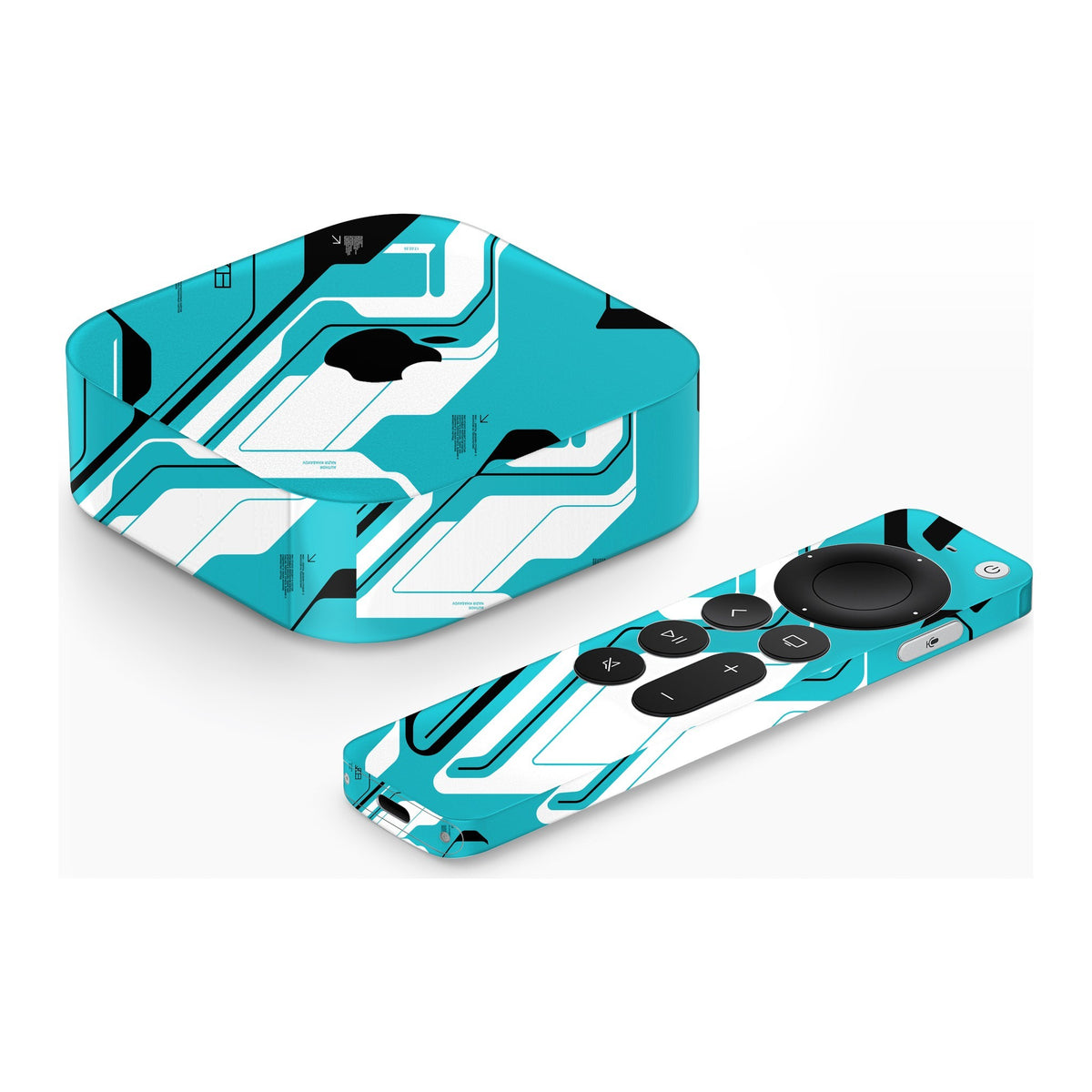 Cyber Blue Apple TV 4K (2022) skin by Decalz