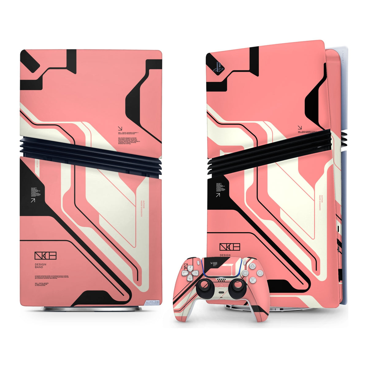 Cyber Pink PlayStation 5 Pro skin by Decalz