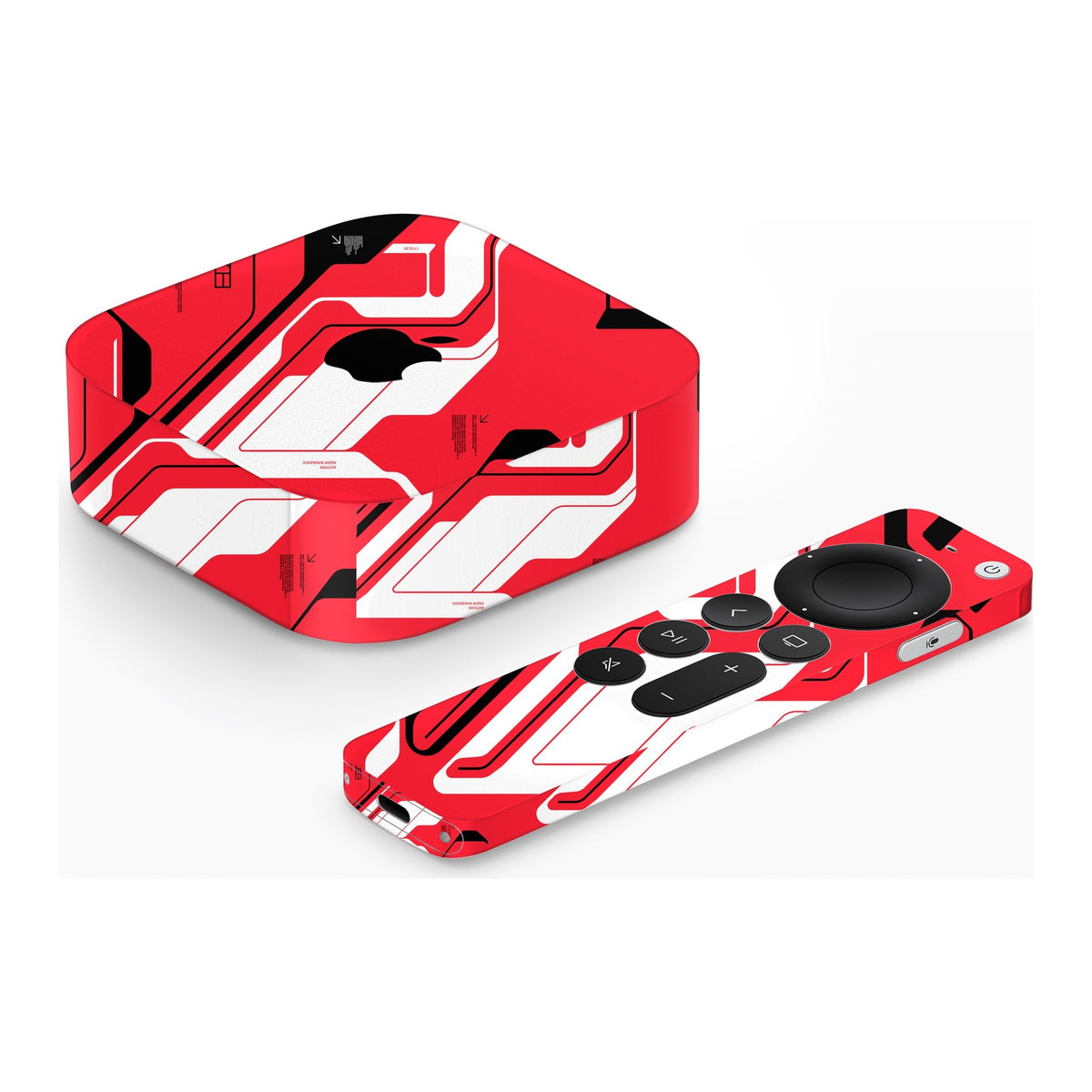 Cyber Red Apple TV 4K (2022) skin by Decalz