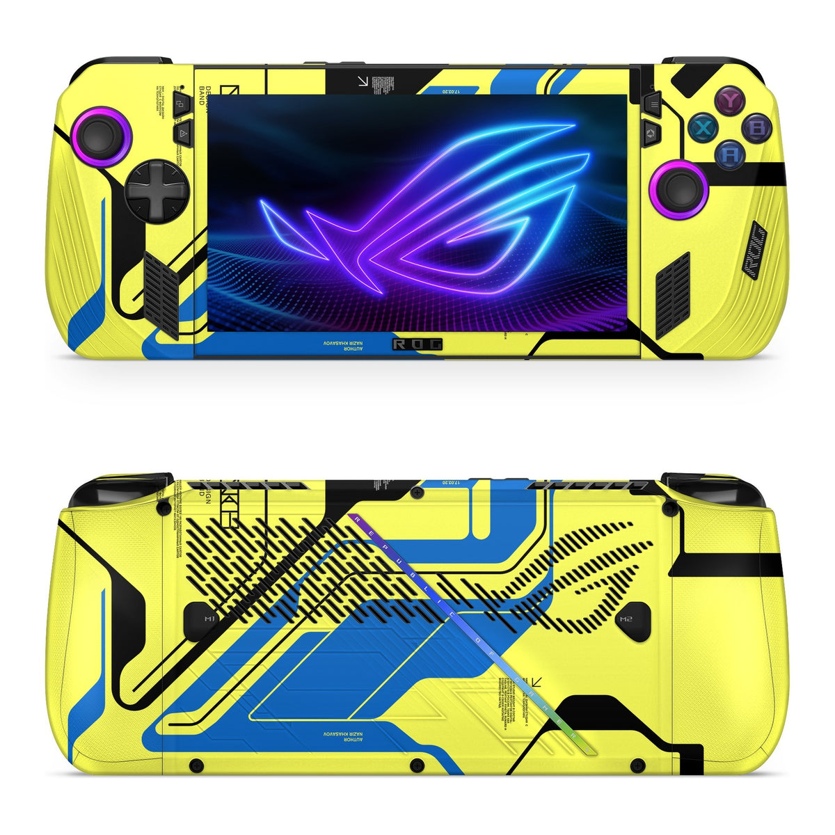Cyber Yellow Asus ROG Xbox Ally X skin by Decalz