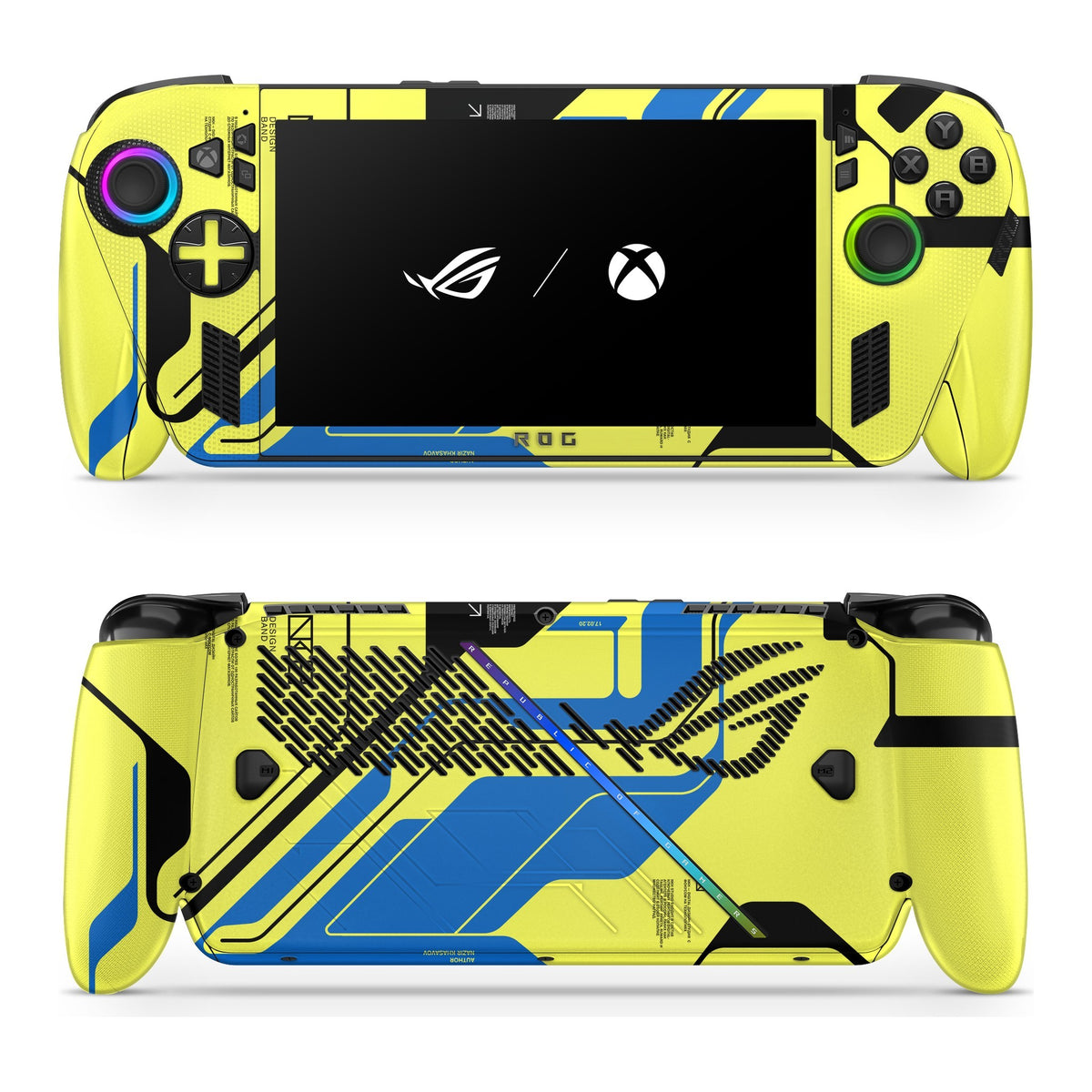 Cyber Yellow Asus ROG Xbox Ally skin by Decalz