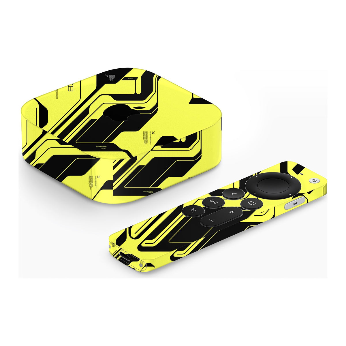 Cyber Yellow & Black Apple TV 4K (2022) skin by Decalz