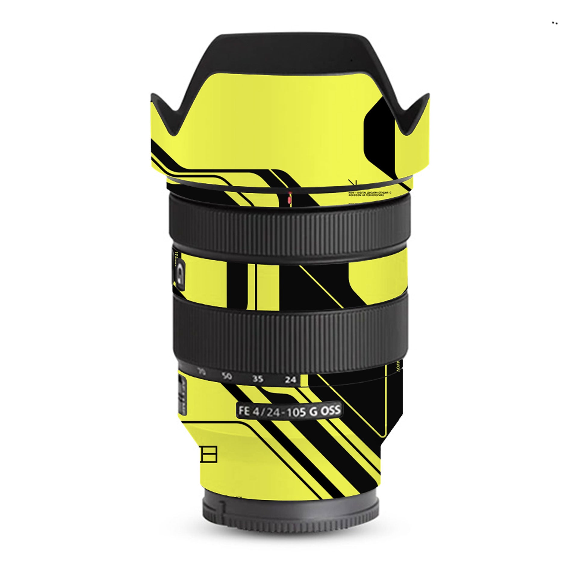 Cyber Yellow & Black - Lens Skin