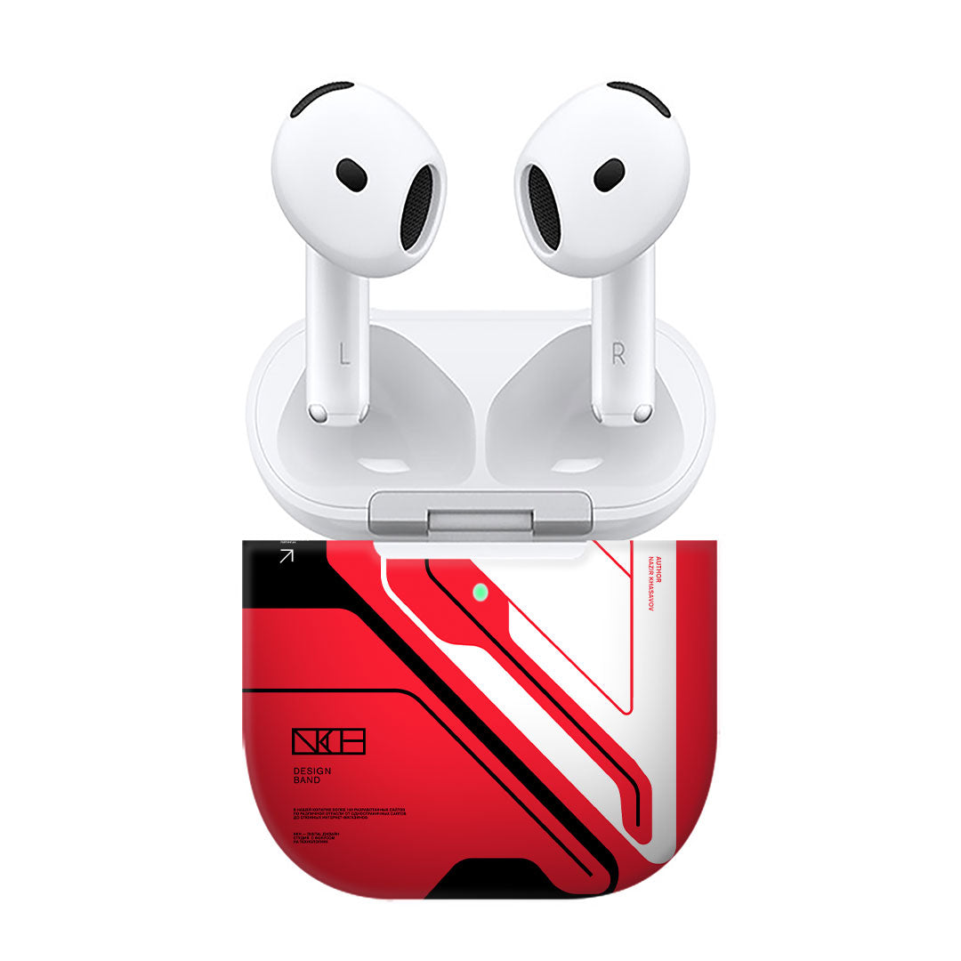 Airpods 4 Cyber Red Skins