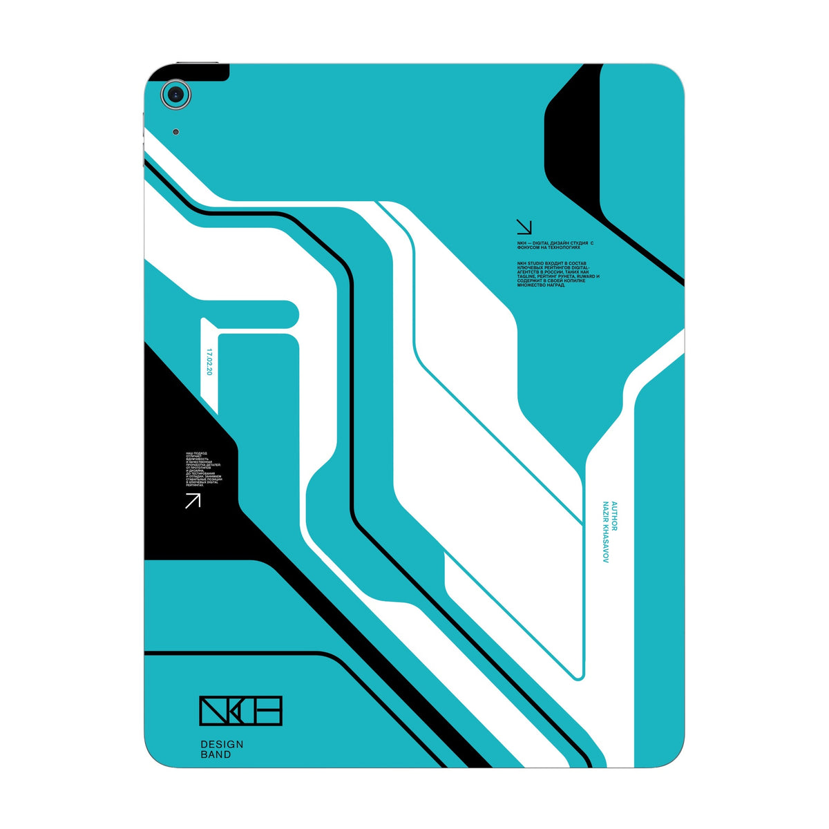 Cyber Blue skin on iPad Air 13-inch M3 2025 by Decalz