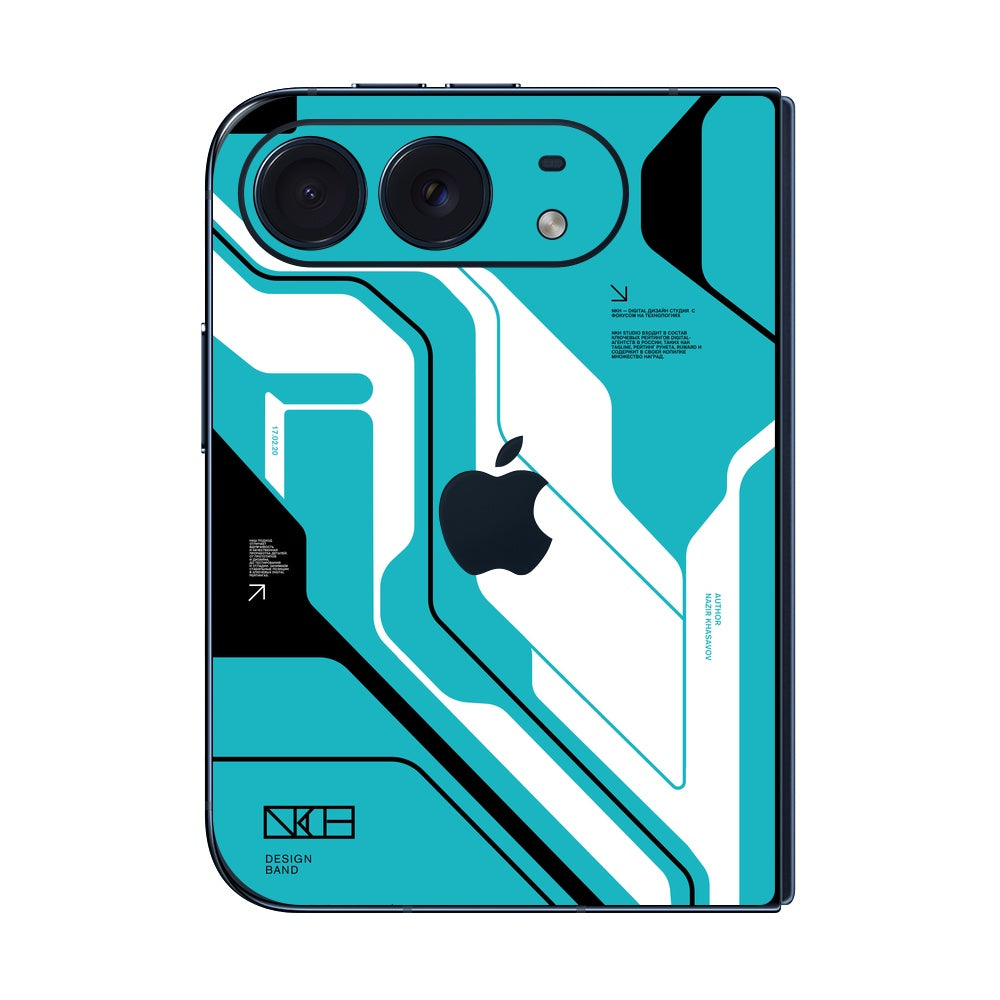 iPhone Duo Cyber Blue skin