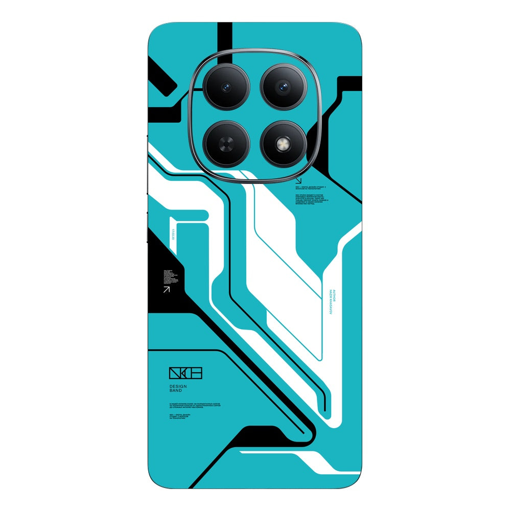 Cyber Blue skin on Redmi Note 15 (5G) by Decalz