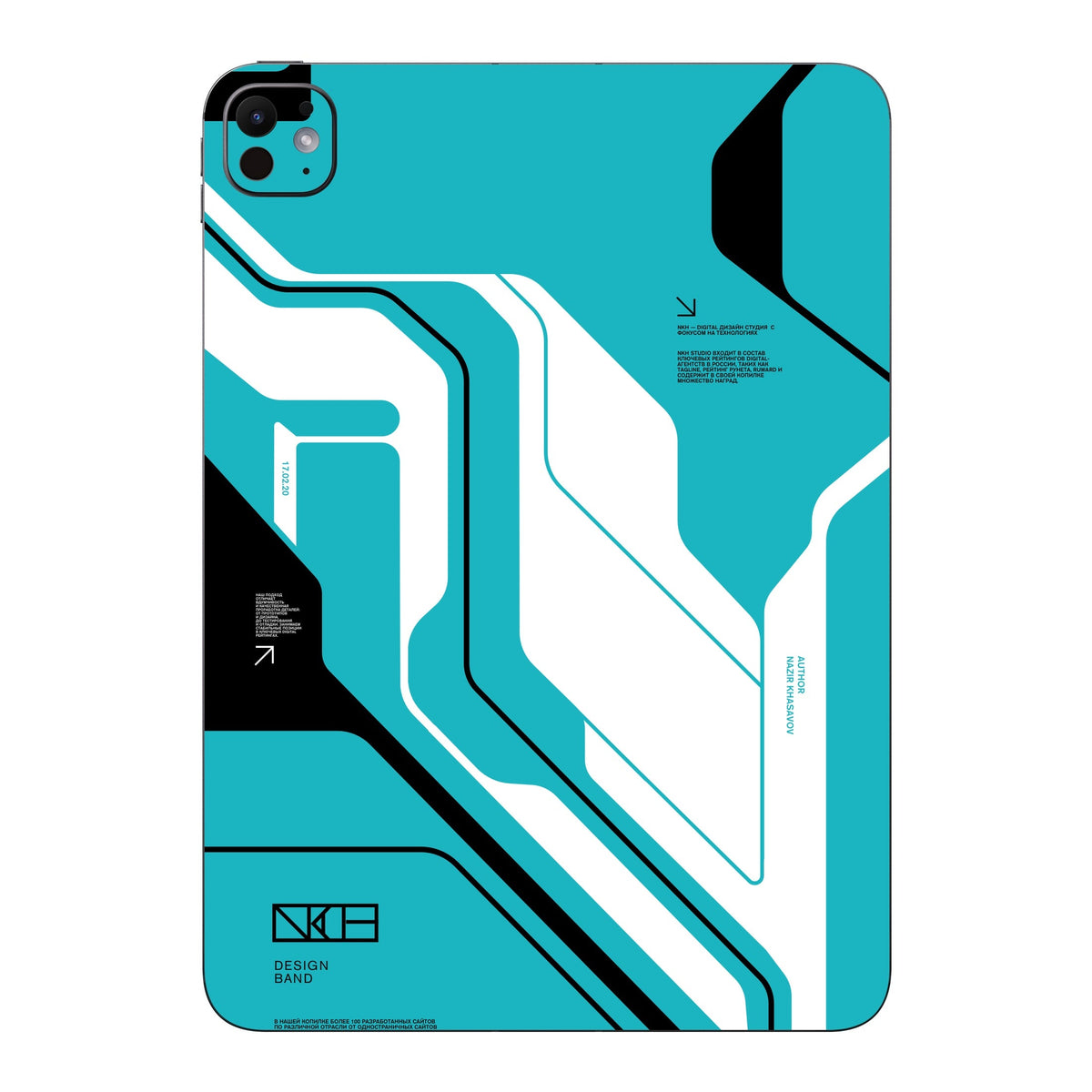 Cyber Blue skin on iPad Pro 11-inch M5 by Decalz
