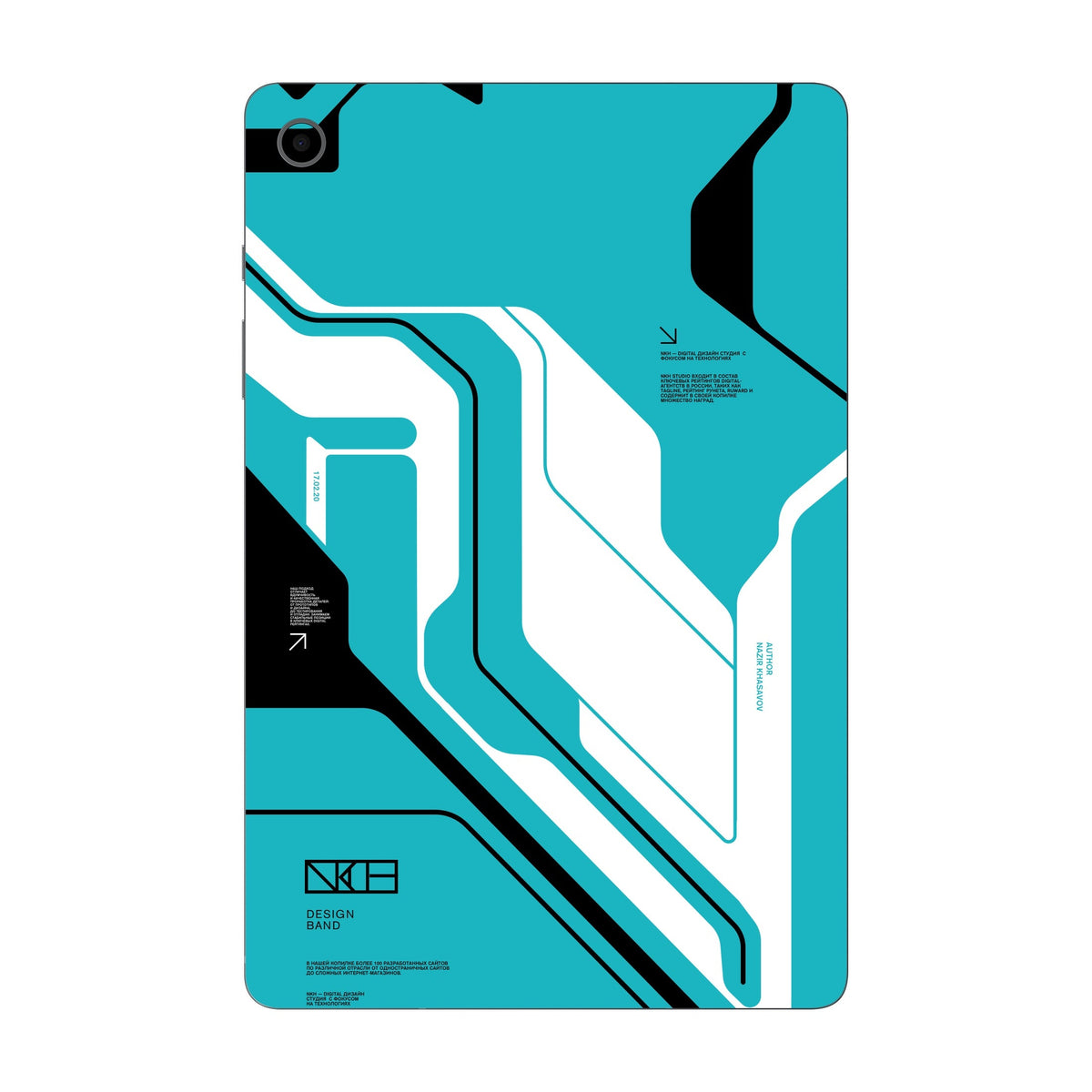 Cyber Blue skin on Samsung Galaxy Tab S10 Lite by Decalz