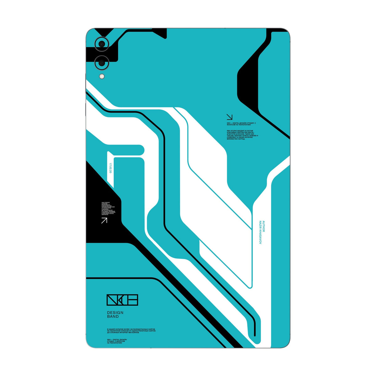 Cyber Blue skin on Samsung Galaxy Tab S11 Ultra by Decalz