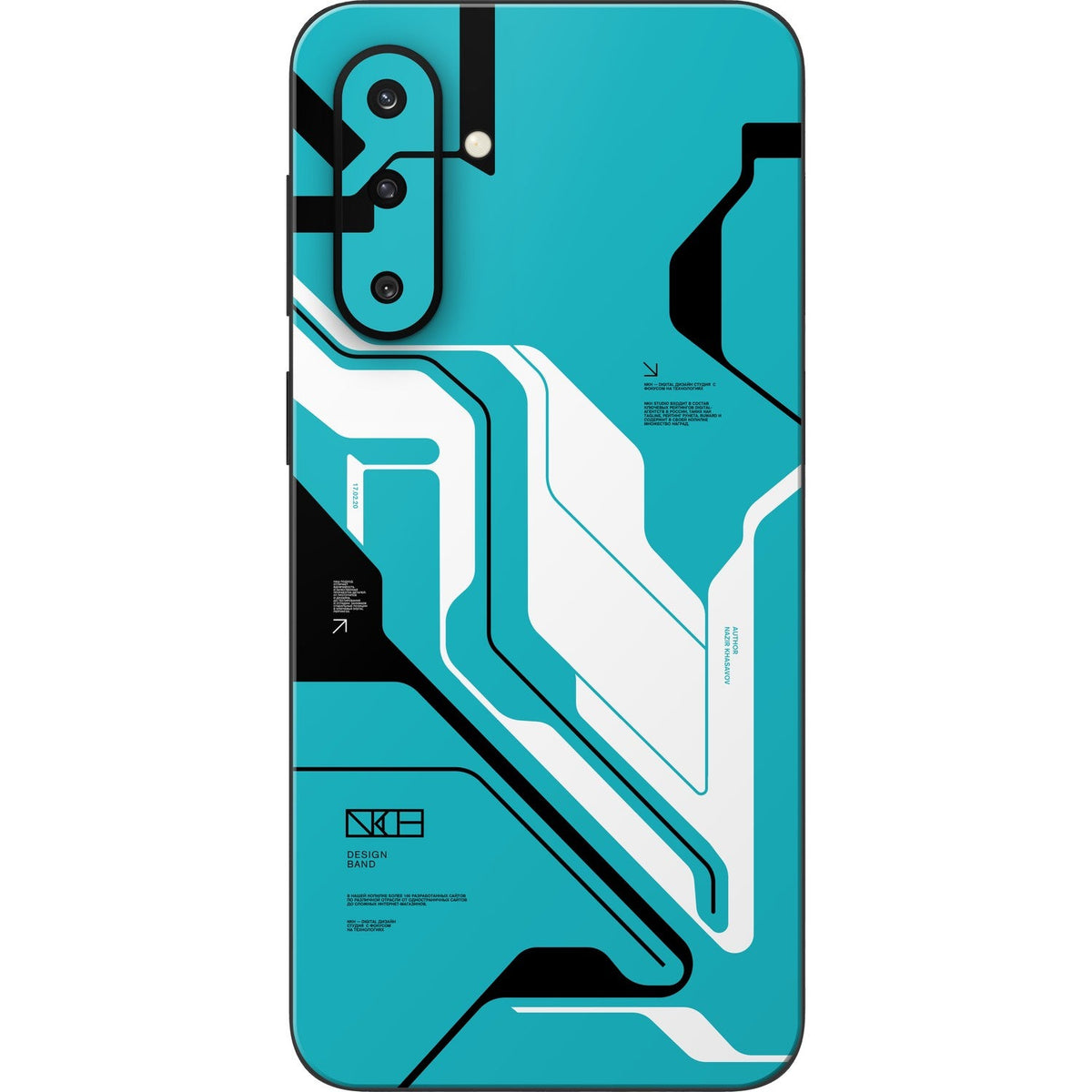 Cyber Blue skin on Samsung Galaxy F36 (5G) by Decalz