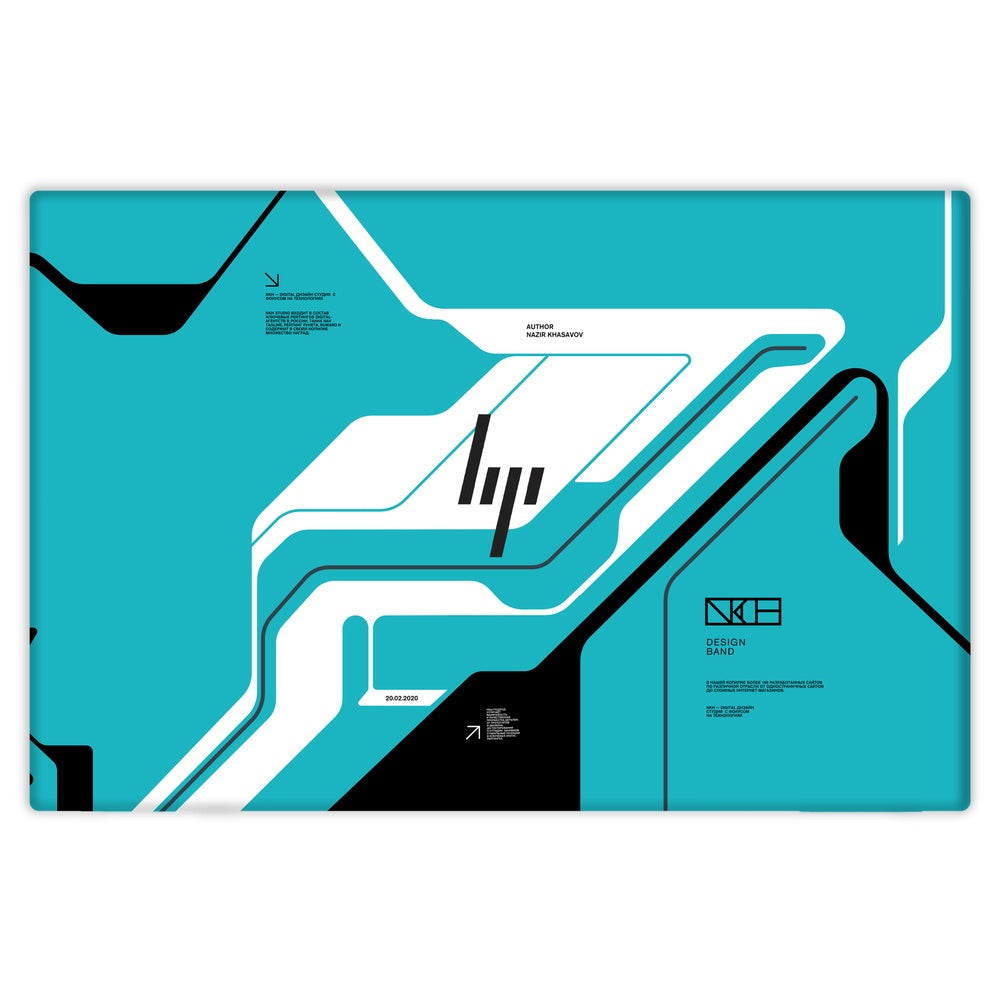 Cyber Blue skin on Hp Elitebook 840 G7 by Decalz
