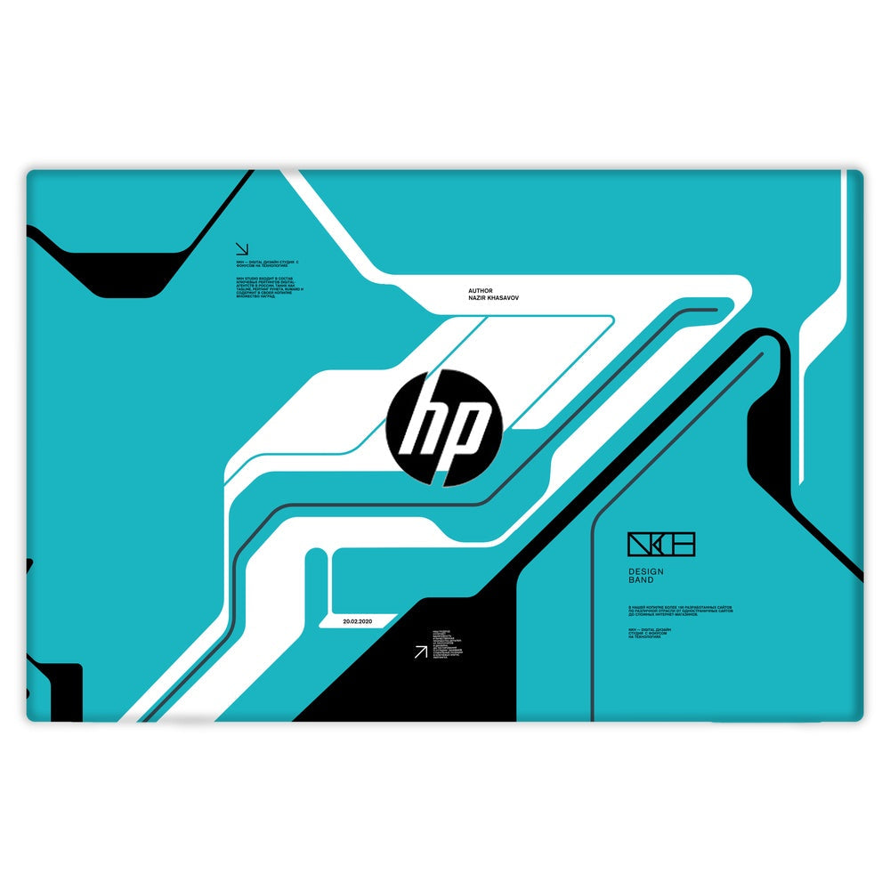 Cyber Blue skin on Hp ProBook 440 G7 by Decalz