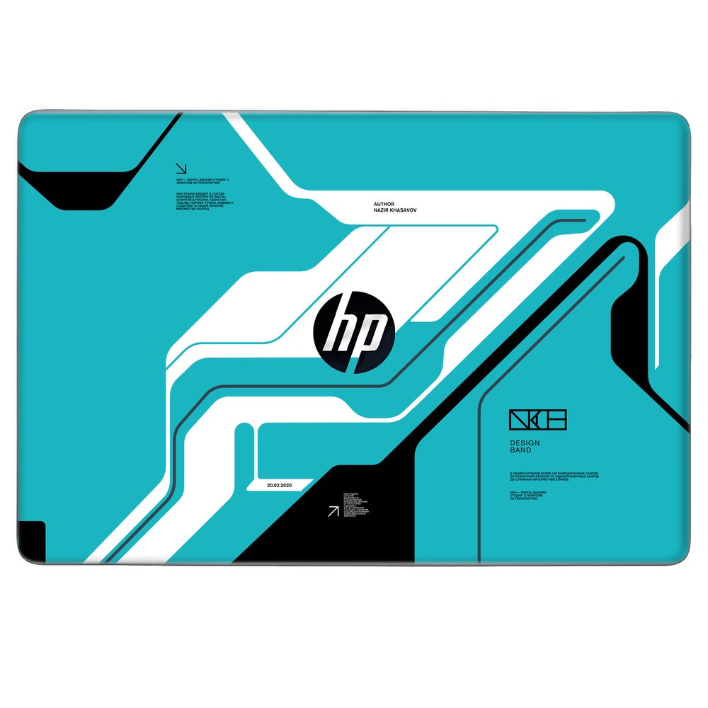 Cyber Blue skin on Hp Elitebook 725 G3 by Decalz