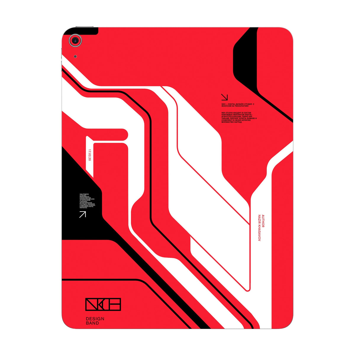 Cyber Red skin on iPad Air 13-inch M3 2025 by Decalz