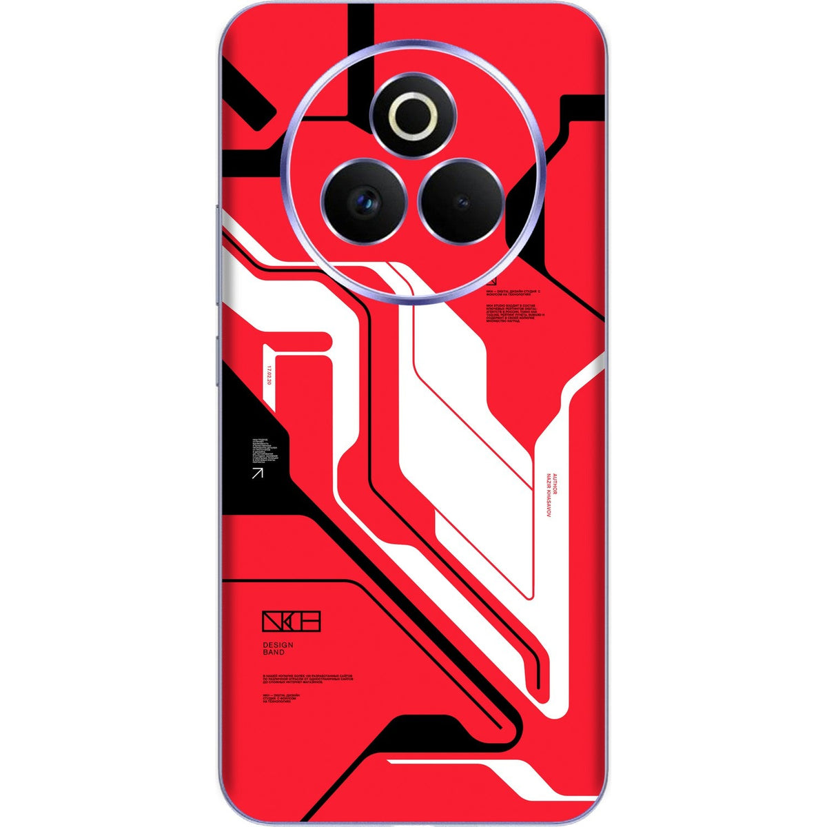 Cyber Red skin on Realme P3 Pro (5G) by Decalz