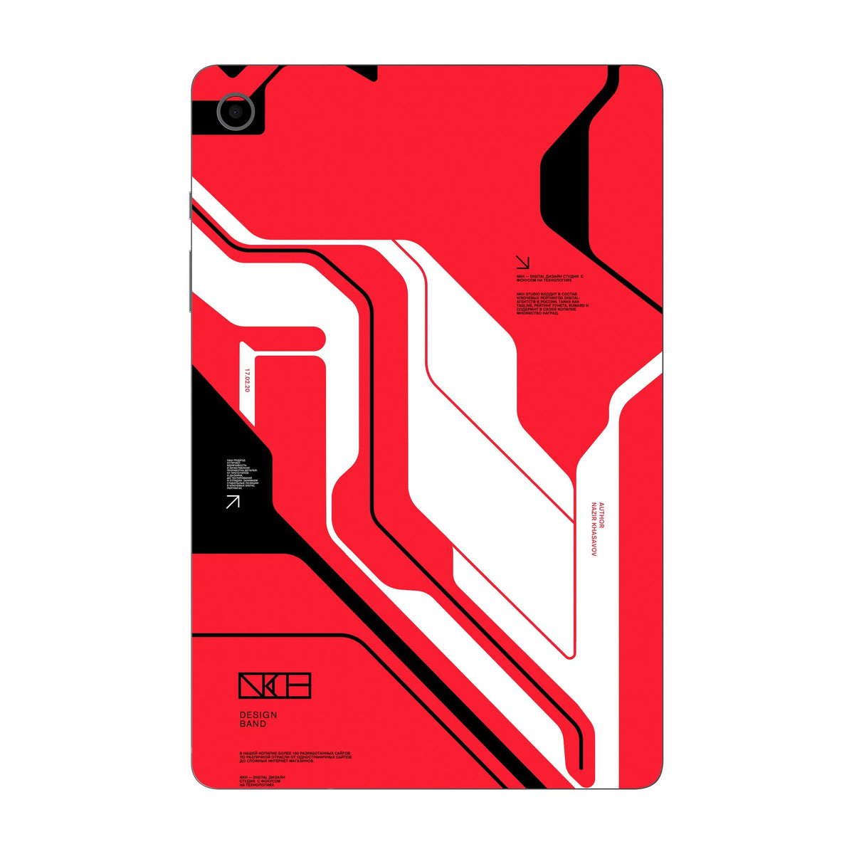 Cyber Red skin on Samsung Galaxy Tab S10 Lite by Decalz