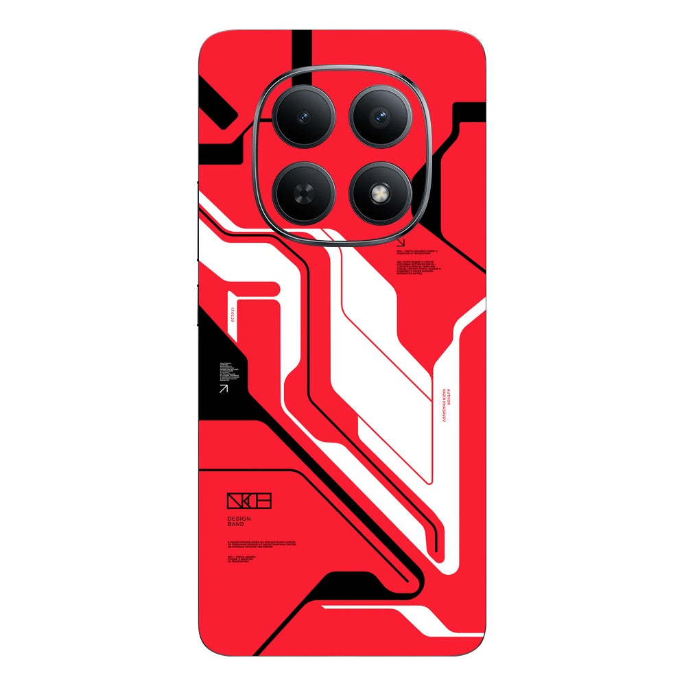 Cyber Red skin on Redmi Note 15 (5G) by Decalz