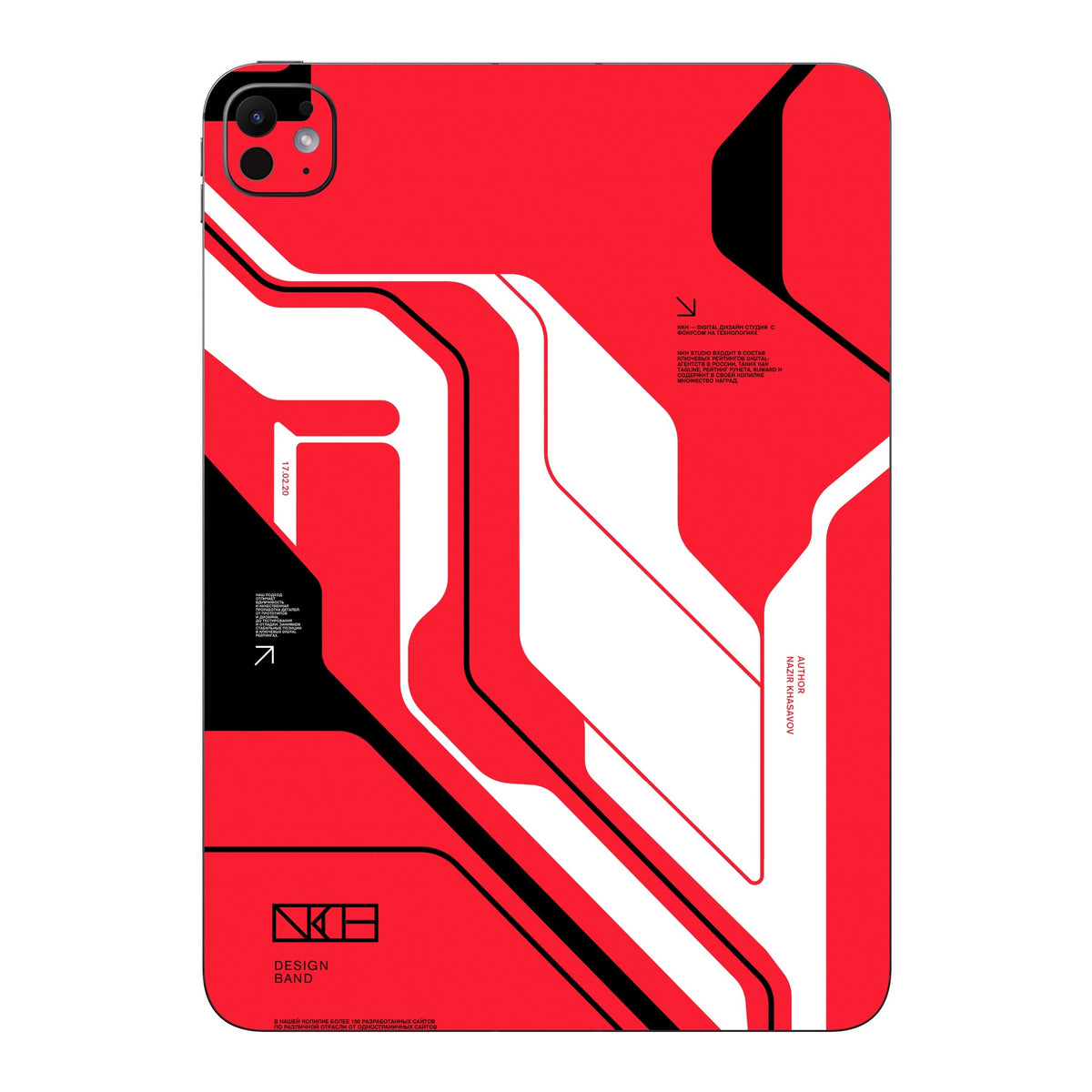 Cyber Red skin on iPad Pro 11-inch M5 by Decalz