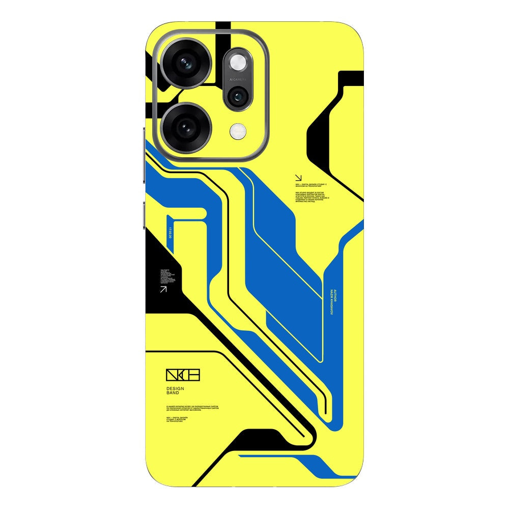Cyber Yellow skin on Oppo Reno 14 Pro (5G) by Decalz