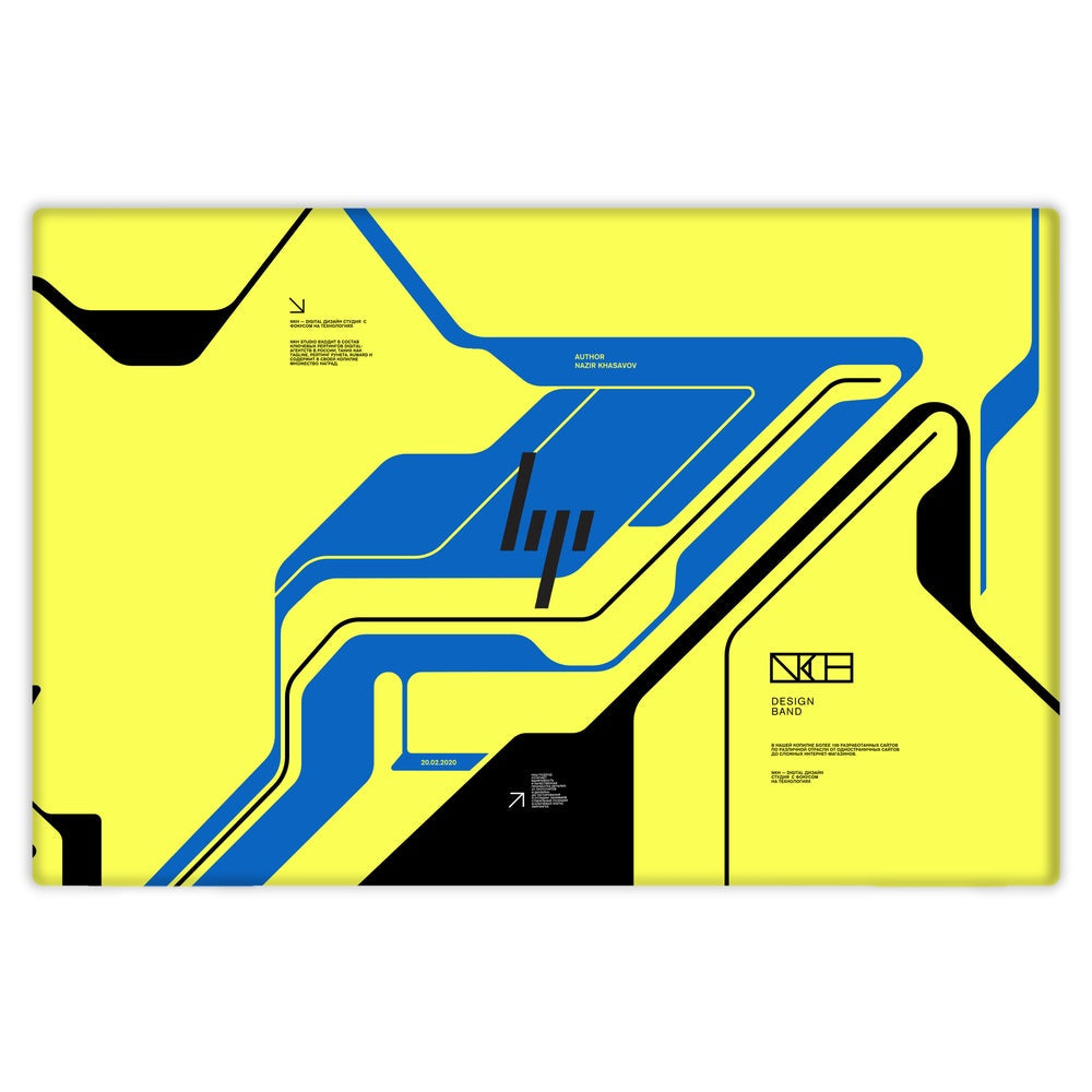 Cyber Yellow skin on Hp Elitebook 840 G7 by Decalz