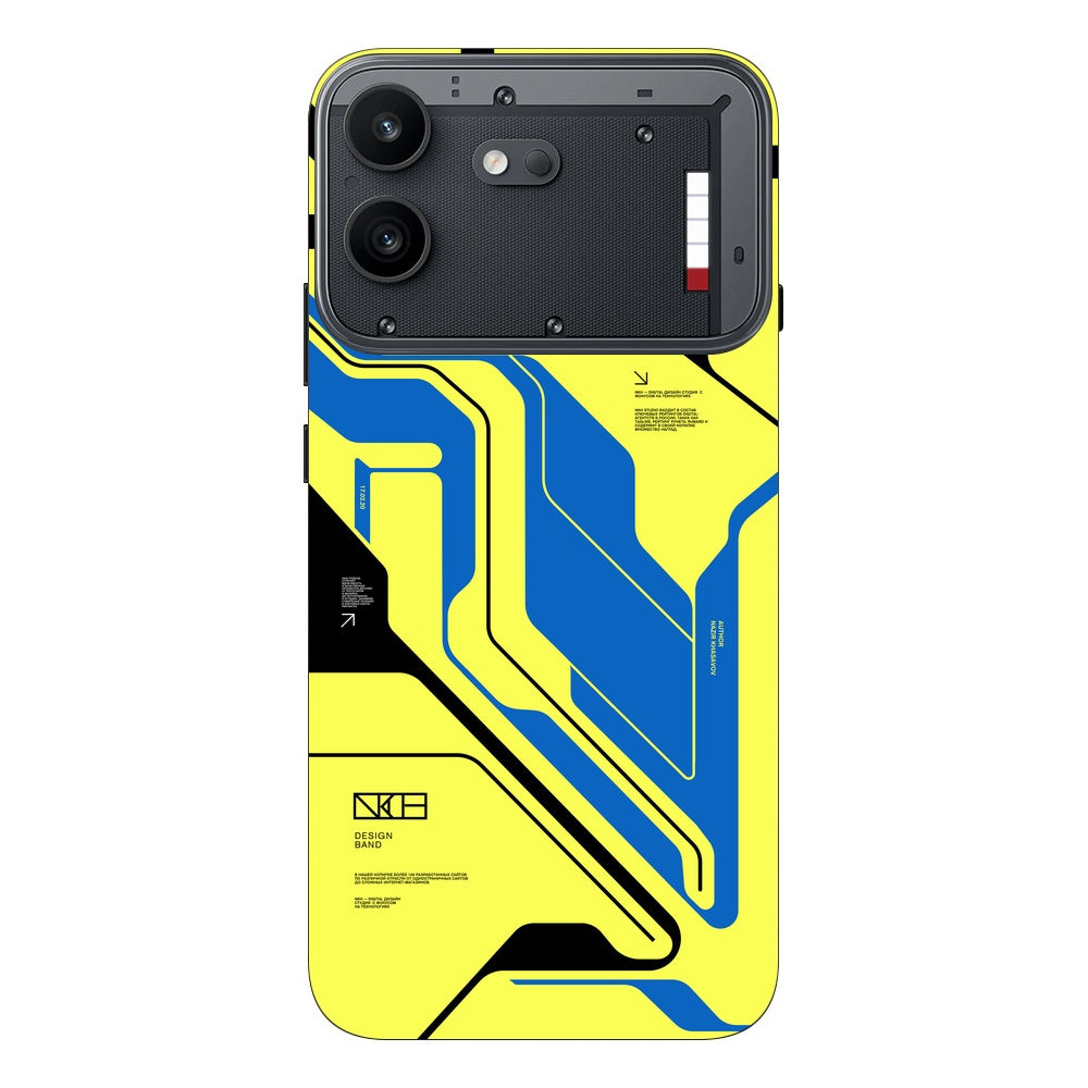 Cyber Yellow skin on Nothing Phone 4B by Decalz