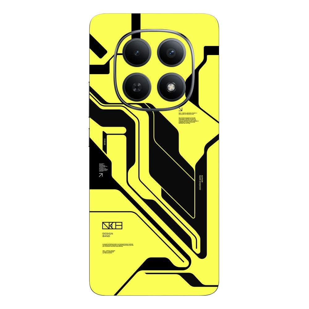 Cyber Yellow & Black skin on Redmi Note 15 (5G) by Decalz