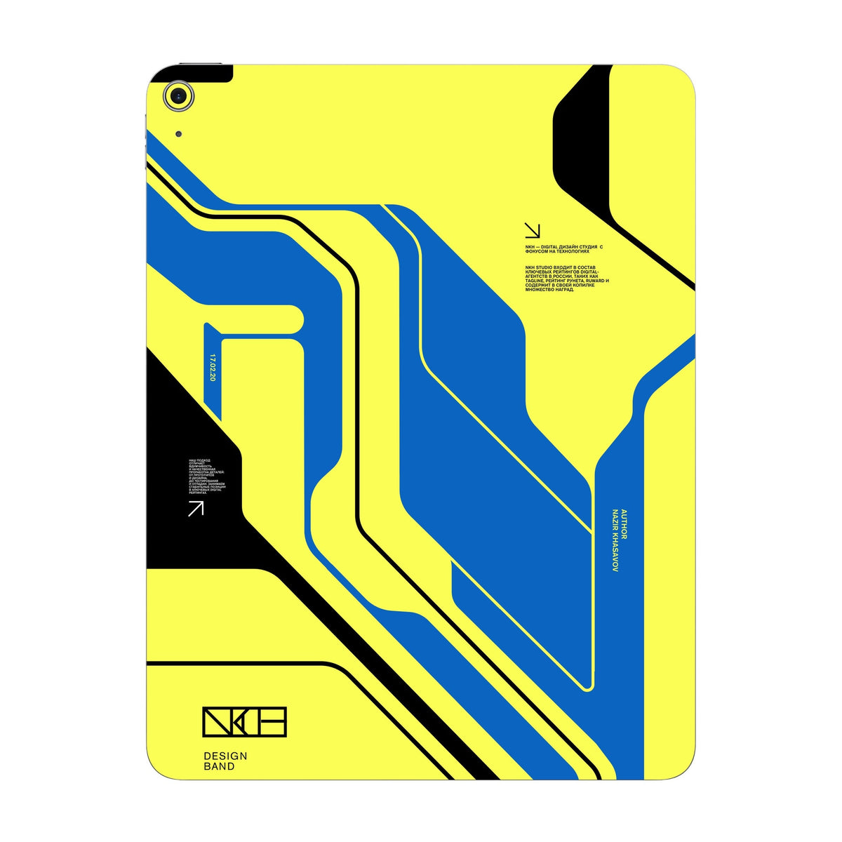 Cyber Yellow skin on iPad Air 13-inch M3 2025 by Decalz