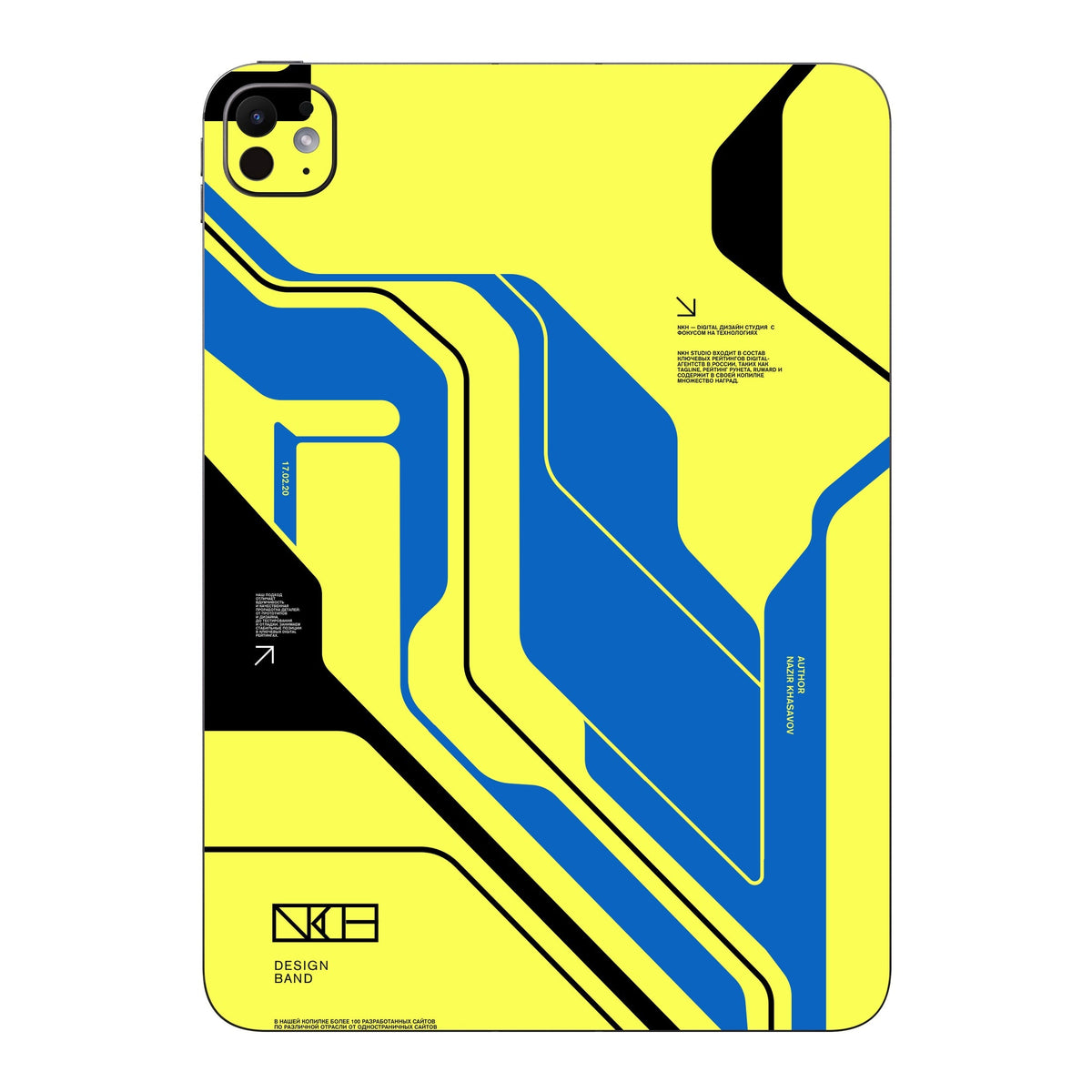 Cyber Yellow skin on iPad Pro 11-inch M5 by Decalz