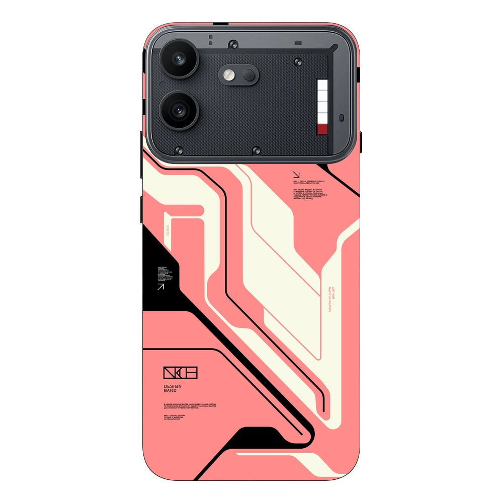 Cyber pink skin on Nothing Phone 4B by Decalz