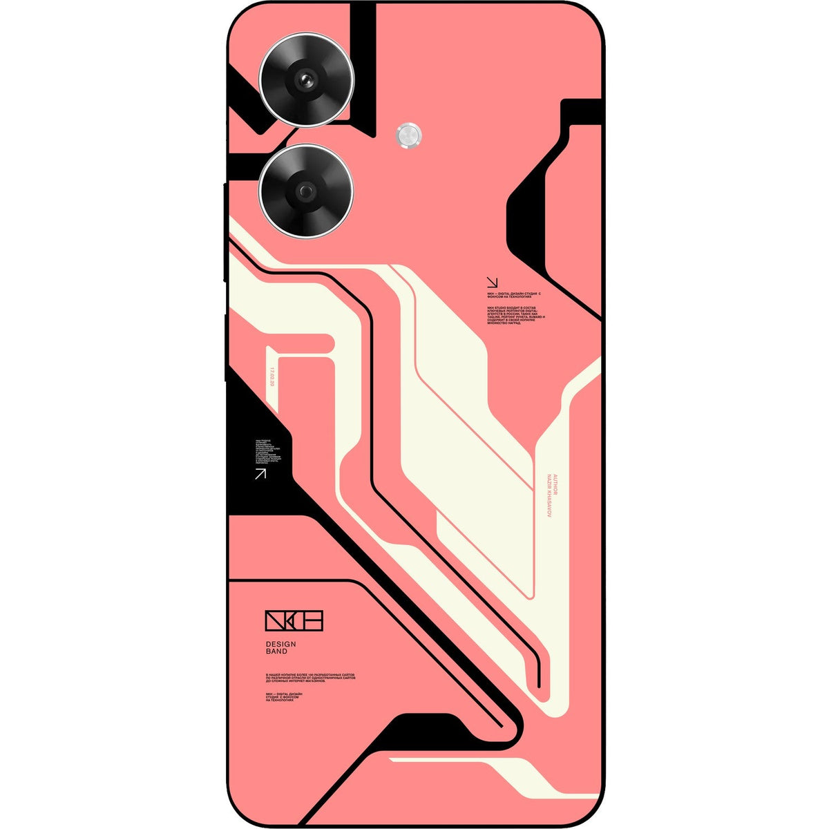 Cyber pink skin on Realme Narzo N61 by Decalz
