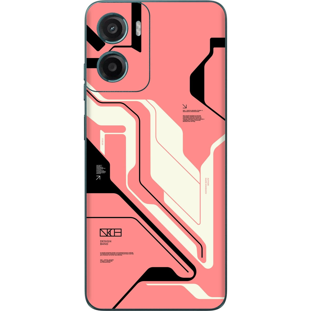 Cyber pink skin on Moto G05 by Decalz