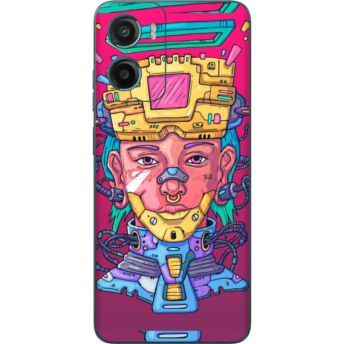 Cyberguy skin on Moto G05 by Decalz