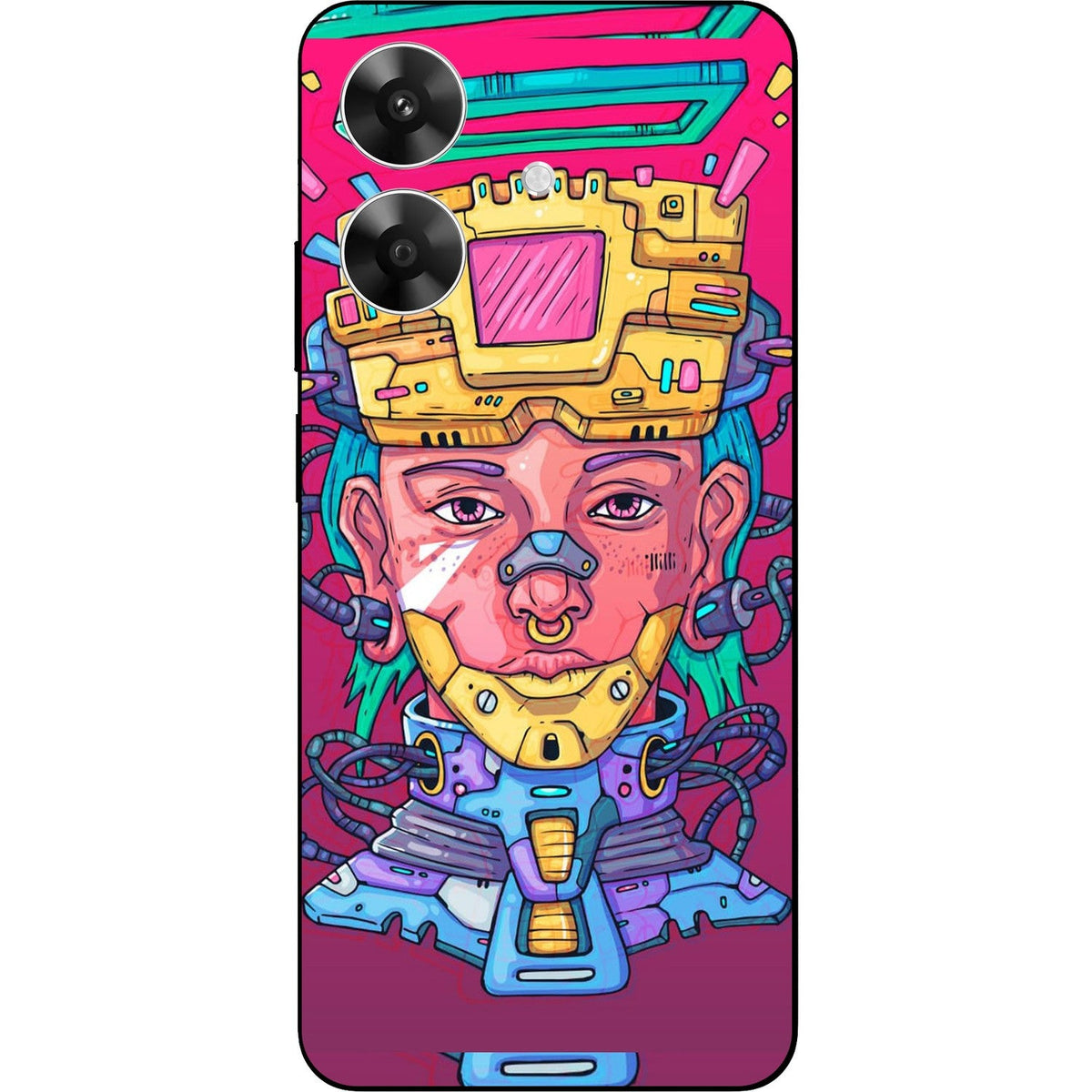 Cyberguy skin on Realme Narzo N61 by Decalz