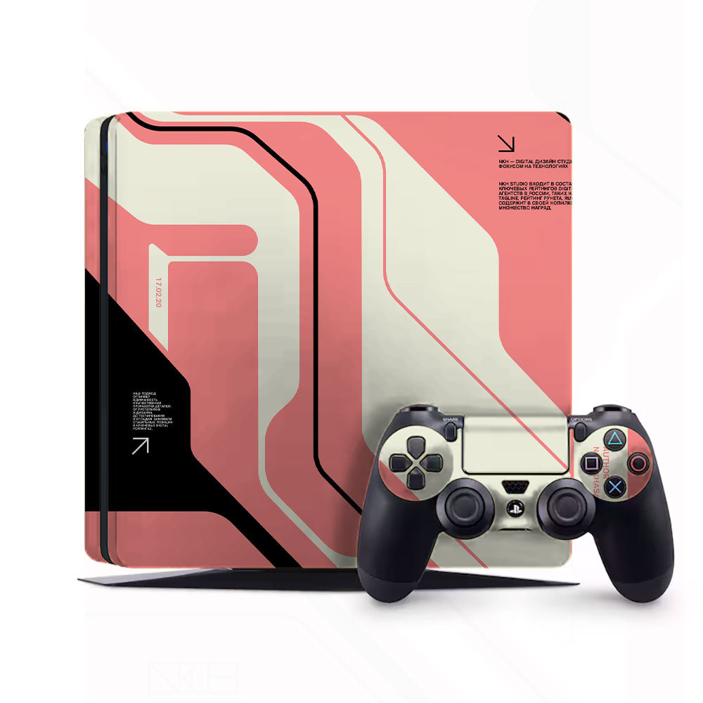 Cyber pink PlayStation 4 Slim Skins & Wraps
