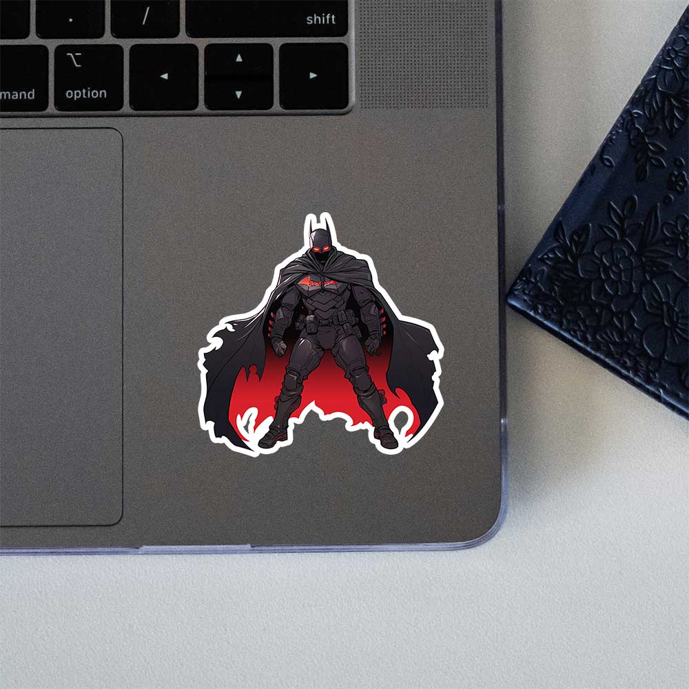 Cyberpunk Batman Red Glow Sticker