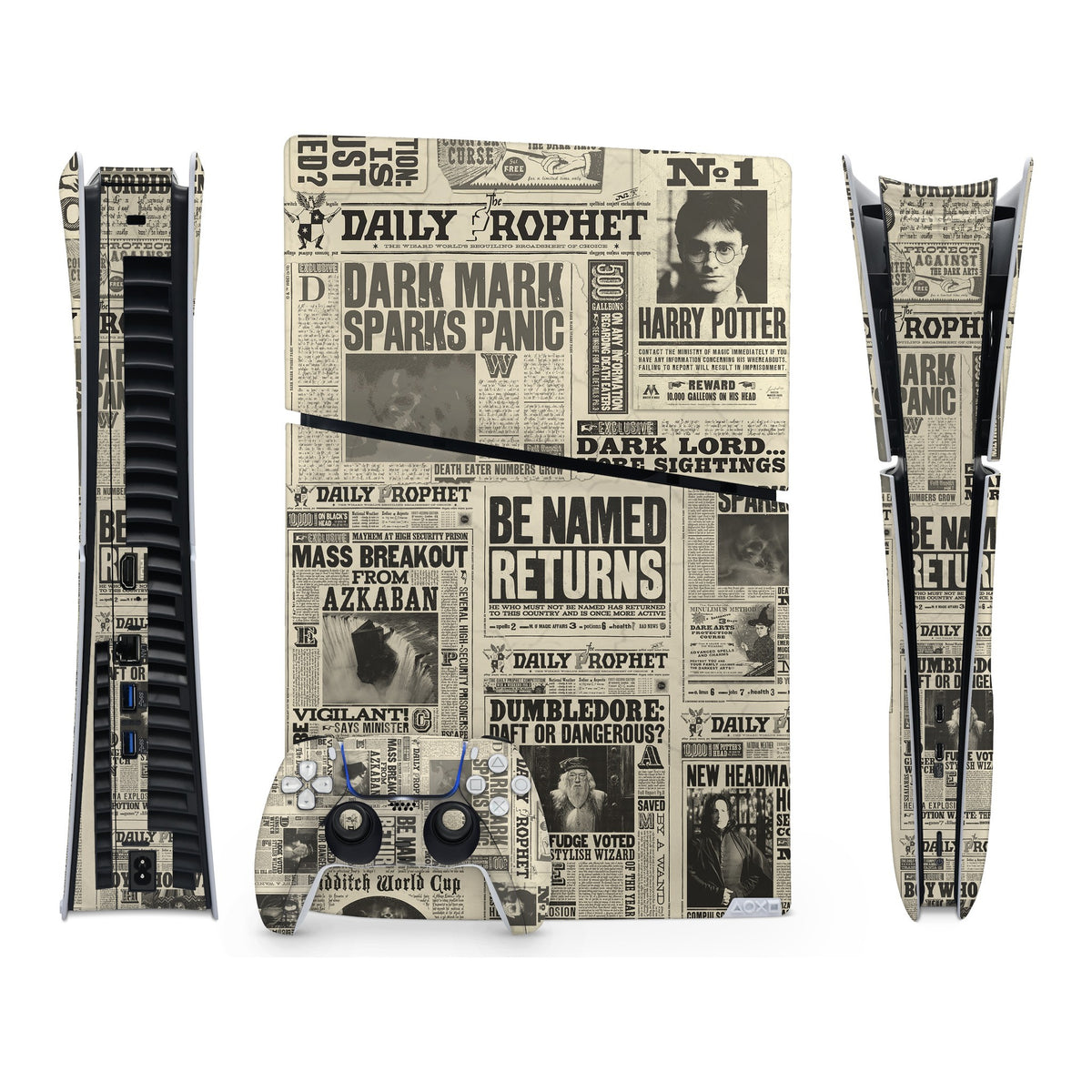 Daily Prophet PlayStation 5 Slim Digital skin by Decalz