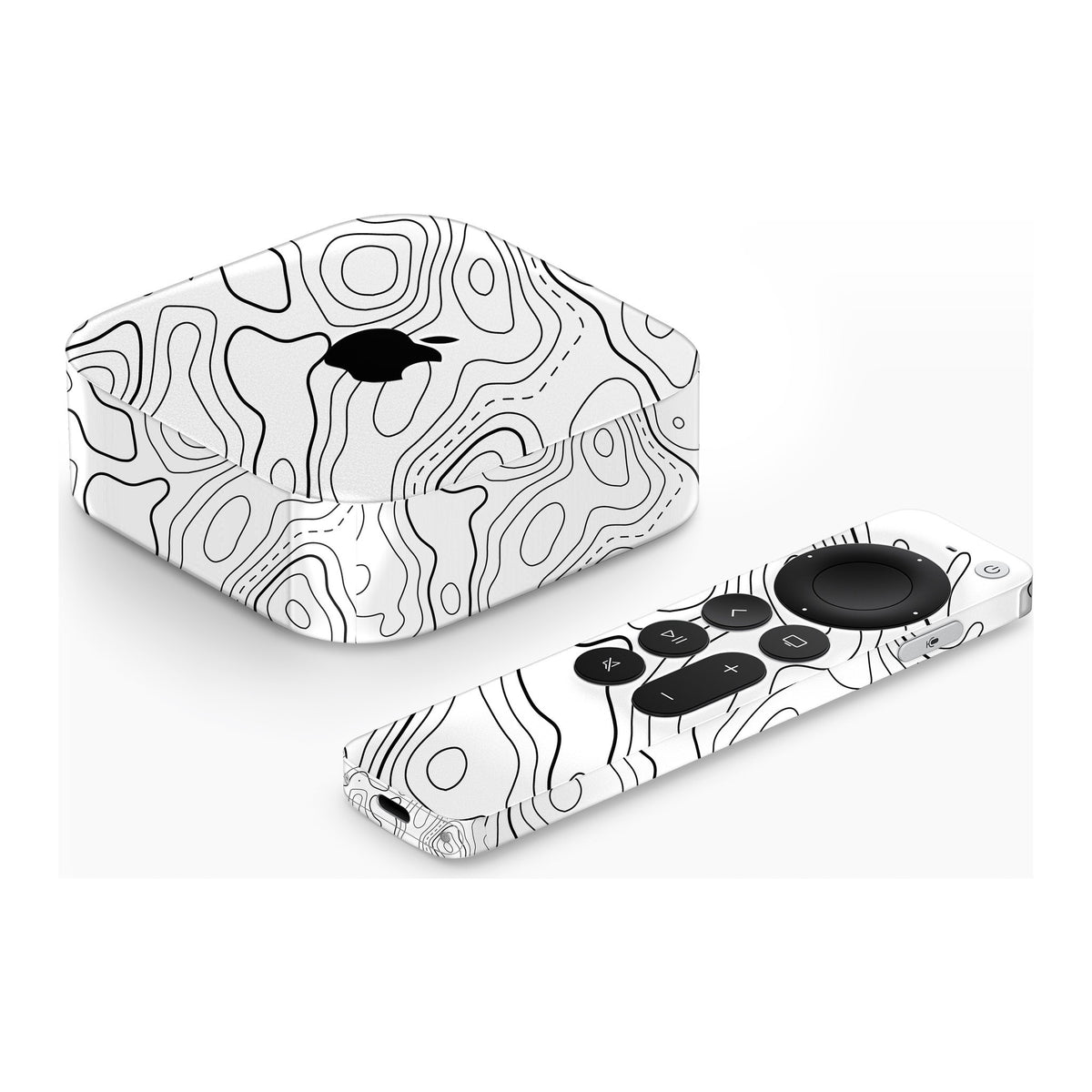 Damascus White Apple TV 4K (2022) skin by Decalz