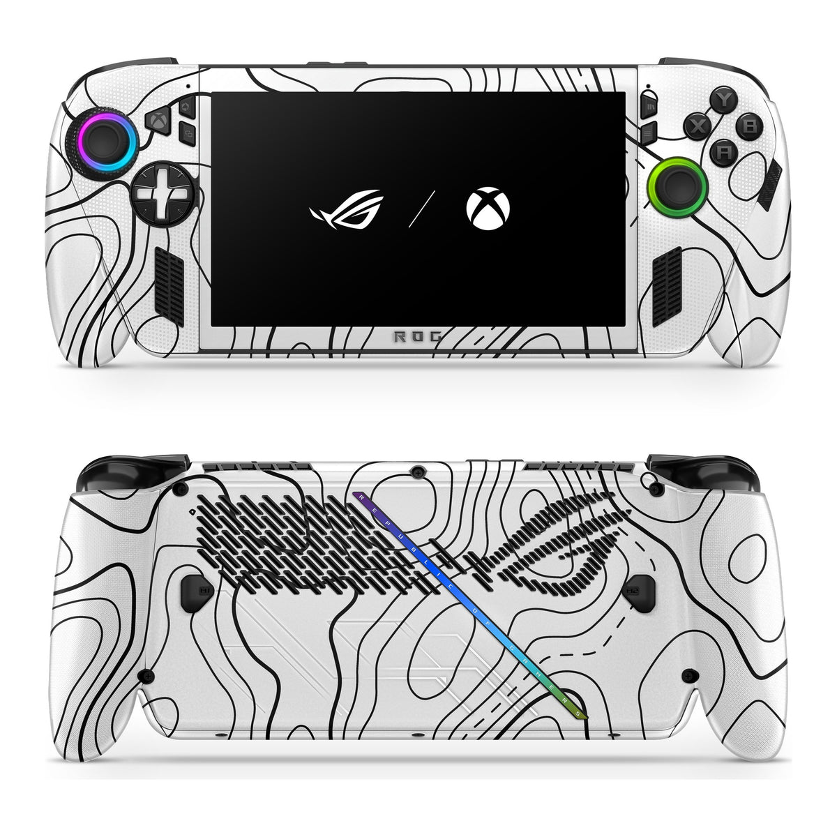 Damascus White Asus ROG Xbox Ally skin by Decalz