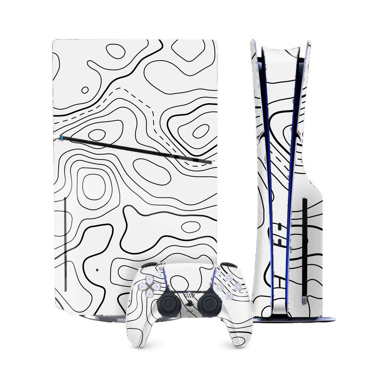Damascus White PlayStation 5 Slim skin by Decalz