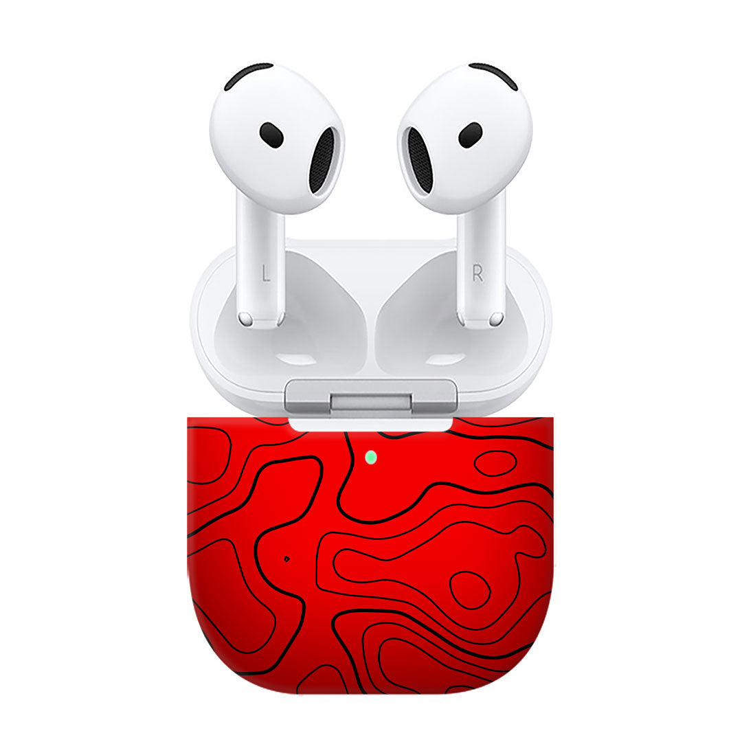 Airpods 4 Damascus Red Skins