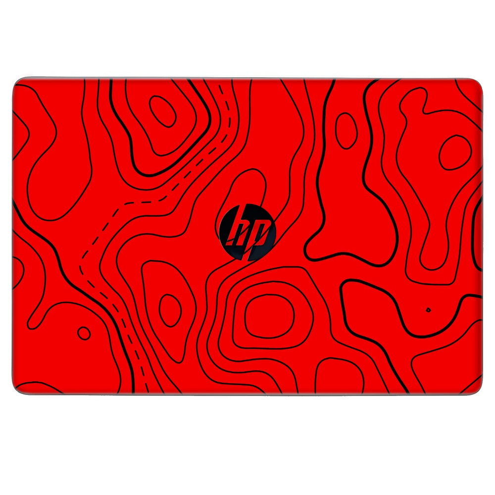 Damascus Red skin on Hp Notebook 15s-BS0XX by Decalz