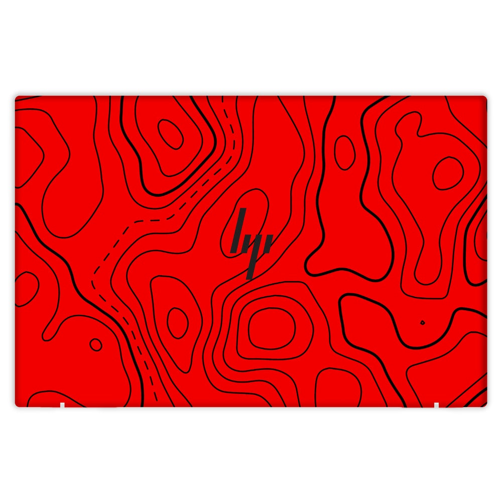 Damascus Red skin on Hp Elitebook X360 1040 G5 by Decalz