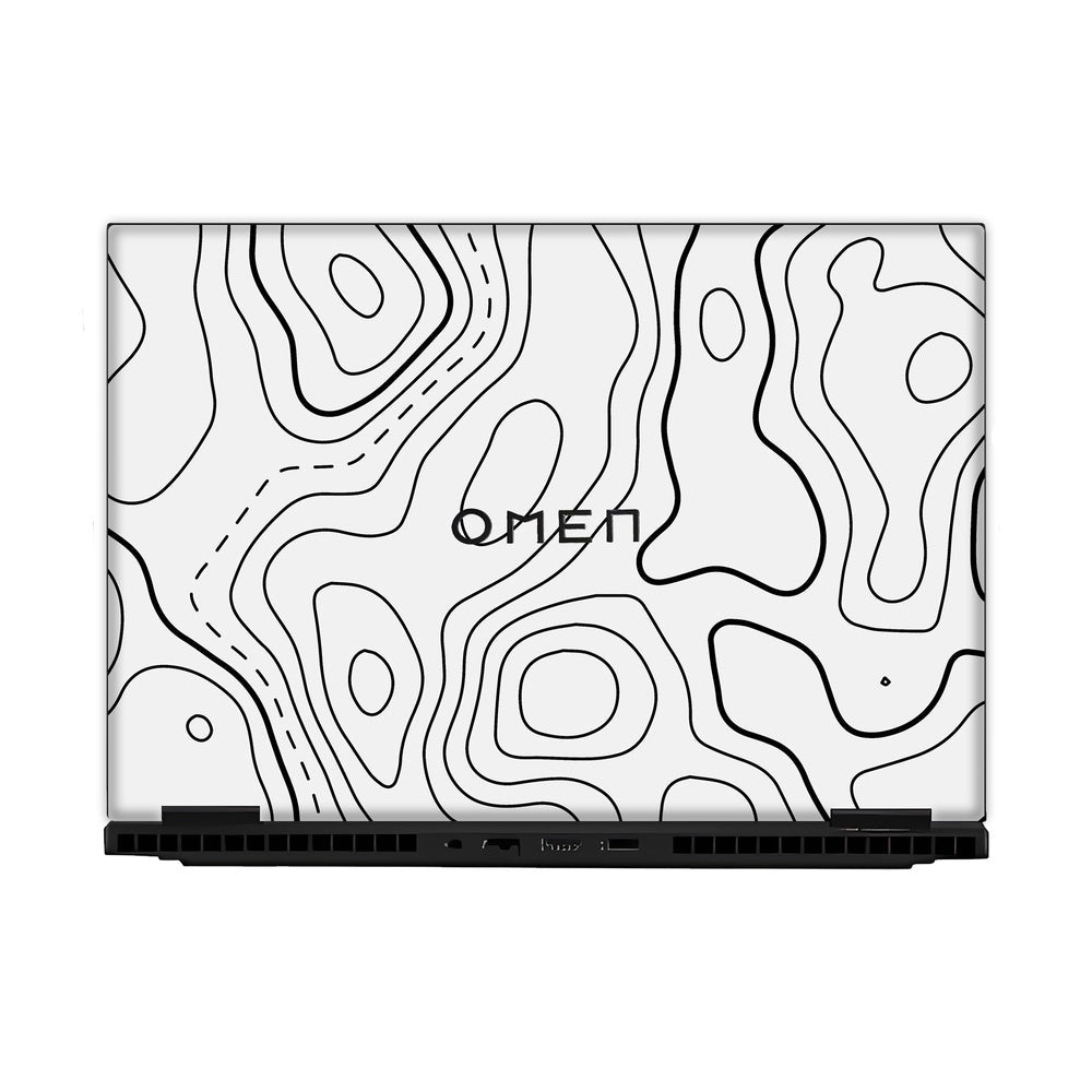 Damascus White skin on Hp Omen Gaming 16-AM0241TX by Decalz