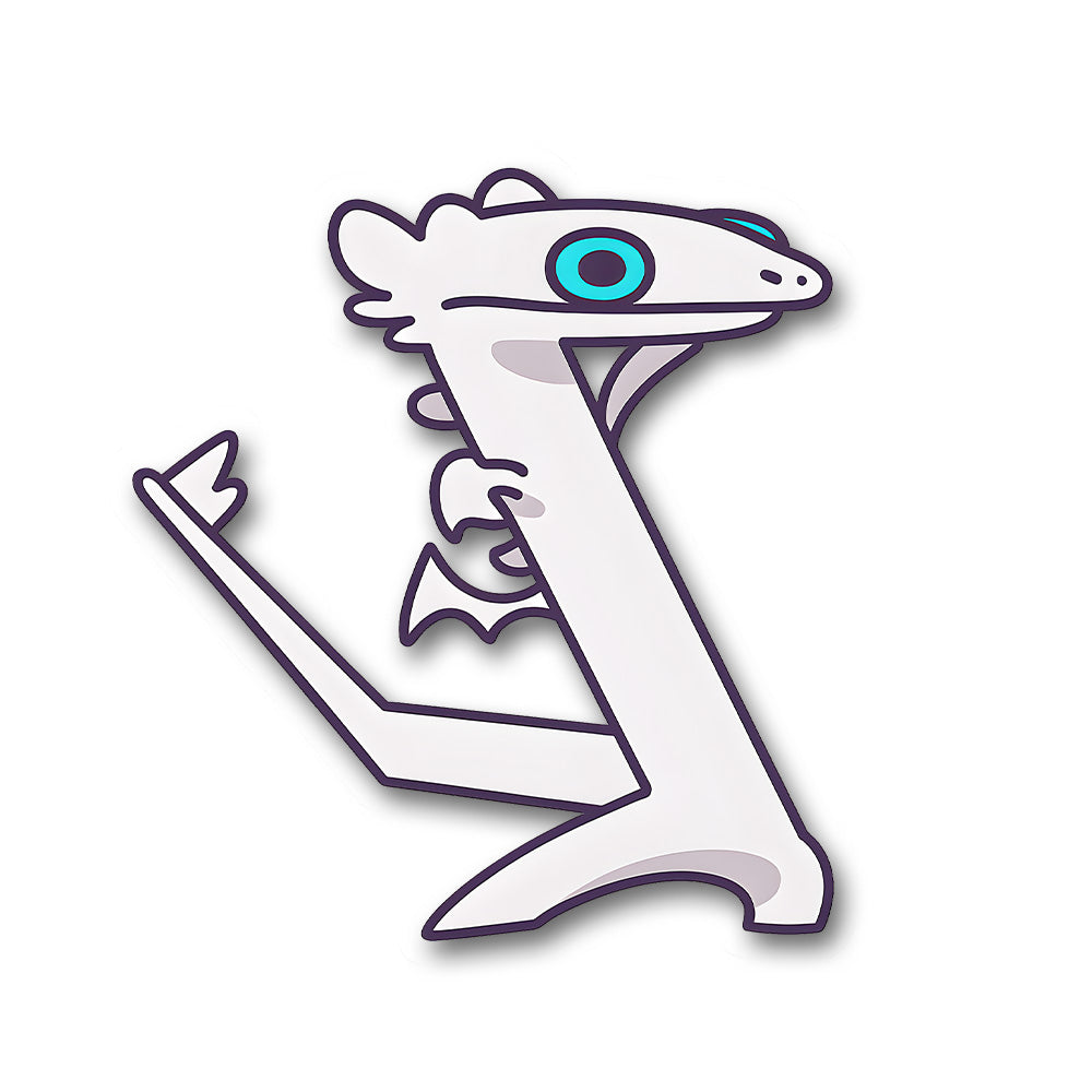 Dancing Light Fury Cute Dragon Sticker